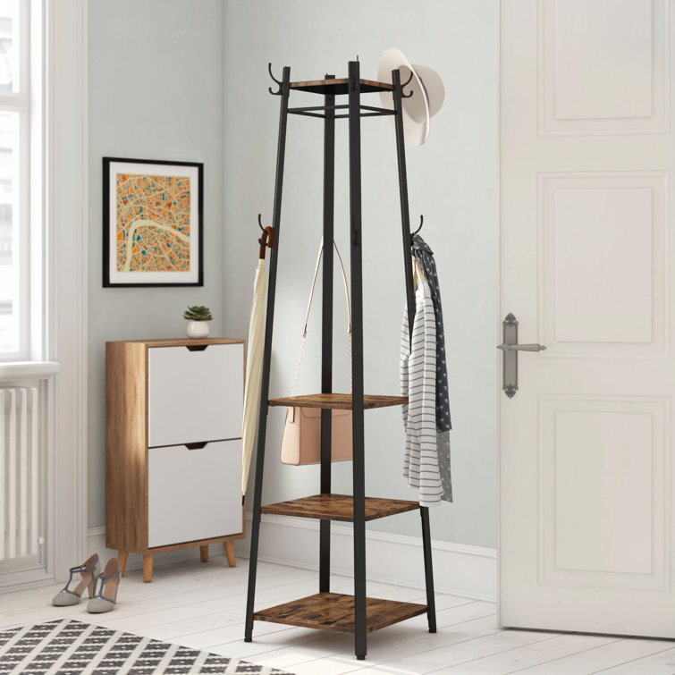 Brayden Studio Garzon Free standing Coat Stand Reviews Wayfair